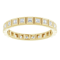 10K Yellow Gold 1/2 CTW Lab-Grown Diamond Eternity Band Size 6.75