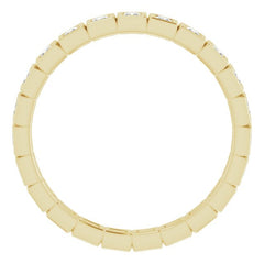 10K Yellow Gold 1/2 CTW Lab-Grown Diamond Eternity Band Size 7.25