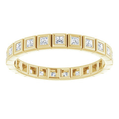 10K Yellow Gold 1/2 CTW Lab-Grown Diamond Eternity Band Size 7.25