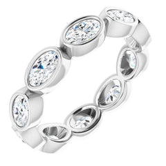 10K White Gold 1 9/10 CTW Lab-Grown Diamond Eternity Band Size 7.5