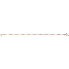 14K Rose Gold 2 1/4 CTW Natural Diamond Line 7 1/4" Bracelet