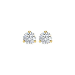 14K Yellow Gold 1 1/2 CTW Natural Diamond Stud Earrings