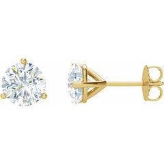14K Yellow Gold 1 1/2 CTW Natural Diamond Stud Earrings