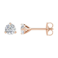 14K Rose Gold 1/2 CTW Natural Diamond Stud Earrings