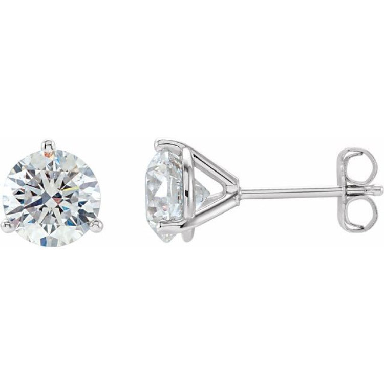 14K White Gold 1/4 CTW Natural Diamond Stud Earrings