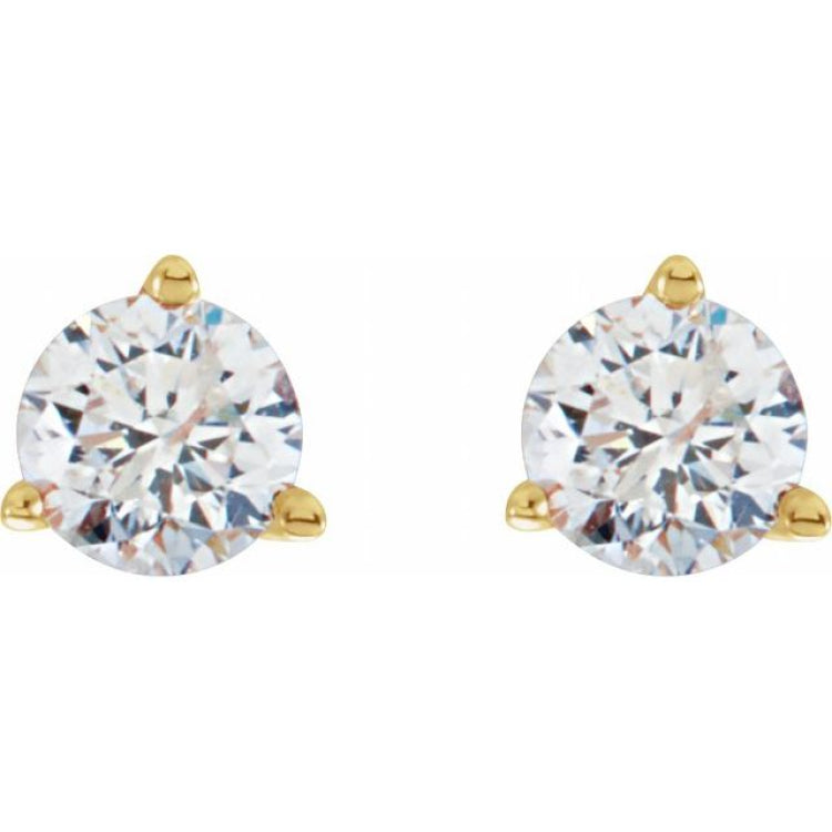 14K Yellow Gold 1/5 CTW Natural Diamond Stud Earrings