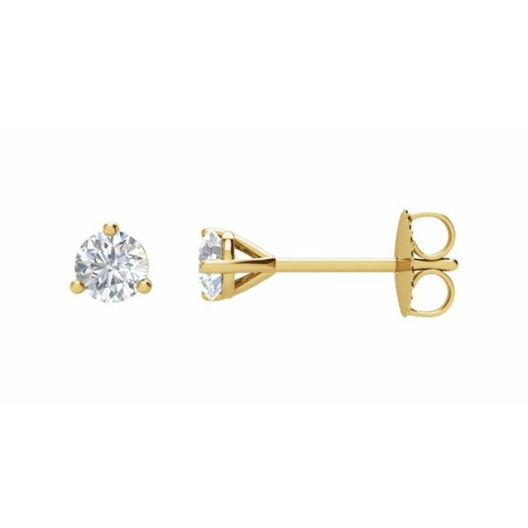 14K Yellow Gold 1/4 CTW Natural Diamond Stud Earrings