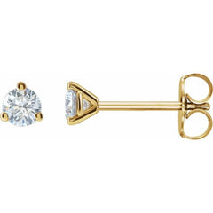 14K Yellow Gold 1/2 CTW Lab-Grown Diamond Stud Earrings