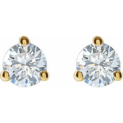 14K Yellow Gold 5/8 CTW Lab-Grown Diamond Stud Earrings