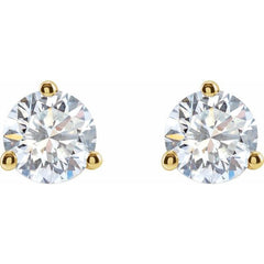 14K Yellow Gold 1 CTW Lab-Grown Diamond Stud Earrings