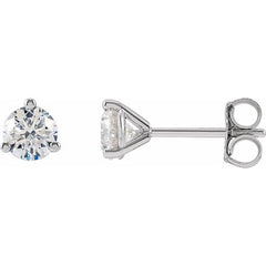 14K White Gold 5/8 CTW Lab-Grown Diamond Stud Earrings