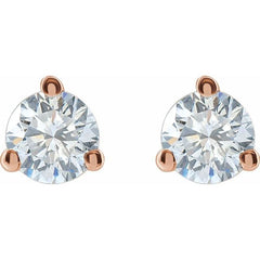 14K Rose Gold 5/8 CTW Lab-Grown Diamond Stud Earrings