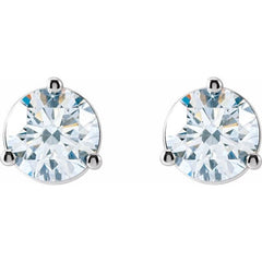 14K White Gold 1 1/5 CTW Lab-Grown Diamond Stud Earrings