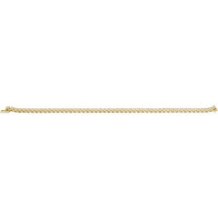 14K Yellow Gold 5 CTW Natural Diamond Line 7 1/4" Bracelet