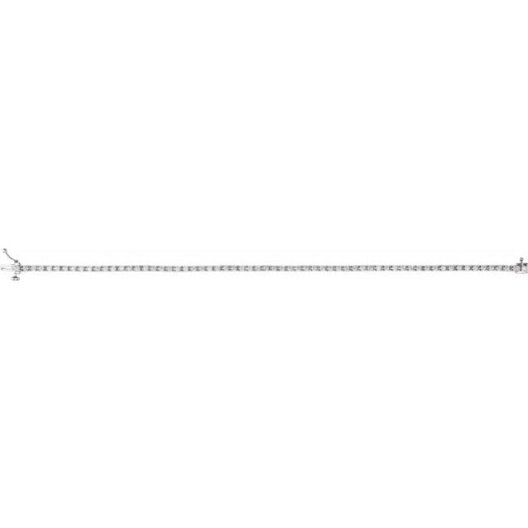 14K White Gold 2 CTW Lab-Grown Diamond Line 7 1/4" Bracelet