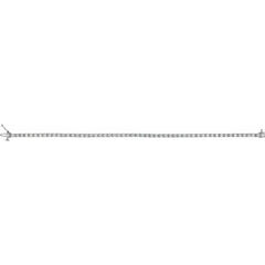 14K White Gold 3 CTW Lab-Grown Diamond Line 7 1/4" Bracelet