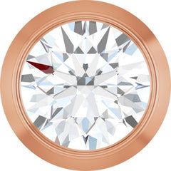 14K Rose Gold 1/4 CT Natural Diamond Slide Pendant
