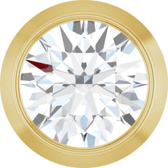 14K Yellow Gold 1/4 CT Natural Diamond Slide Pendant