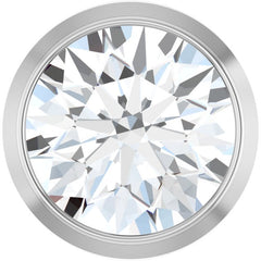 14K White Gold 1/2 CT Natural Diamond Slide Pendant