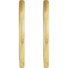 14K Yellow Gold Hinged 20 mm Hoop Earrings