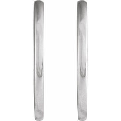 Sterling Silver Hinged 20 mm Hoop Earrings