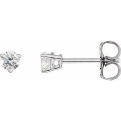 14K White Gold 1/4 CTW Natural Diamond Earrings