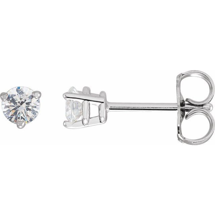 14K White Gold 1/3 CTW Natural Diamond Earrings