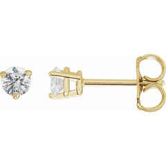 14K Yellow Gold 1/3 CTW Natural Diamond Earrings