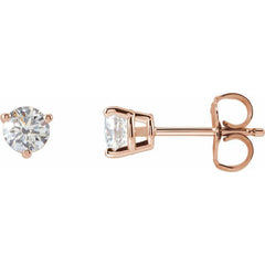 14K Rose Gold 1/2 CTW Natural Diamond Earrings