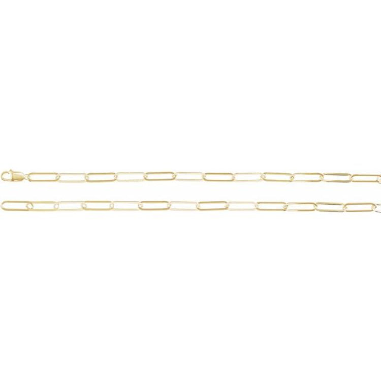 14K Yellow Gold-Filled 6.2 mm Paperclip-Style 18" Chain