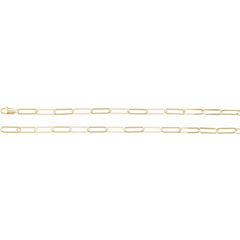 14K Yellow Gold-Filled 6.2 mm Paperclip-Style 18" Chain