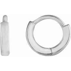 Sterling Silver Hinged 8 mm Hoop Earring
