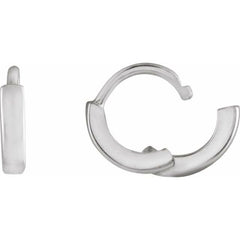 Sterling Silver Hinged 8 mm Hoop Earring