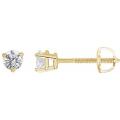 14K Yellow Gold 1/3 CTW Natural Diamond Earrings