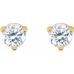 14K Yellow Gold .06 CTW Natural Diamond Earrings