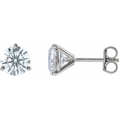 14K White Gold 3 CTW Lab-Grown Diamond Stud Earrings