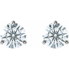14K White Gold 3 CTW Lab-Grown Diamond Stud Earrings