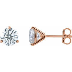 14K Rose Gold 3 CTW Lab-Grown Diamond Stud Earrings
