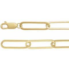 14K Yellow Gold-Filled 6.2 mm Paperclip-Style 20" Chain