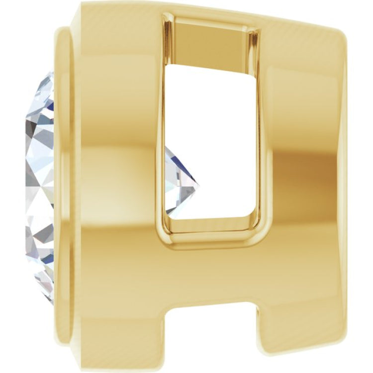 14K Yellow Gold 1/6 CTW Lab-Grown Diamond Slide Pendant