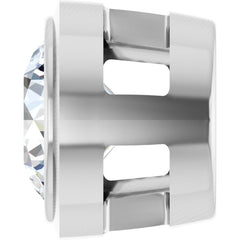 14K White Gold 1/4 CT Lab-Grown Diamond Slide Pendant
