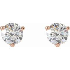 14K Rose Gold 1/2 CTW Lab-Grown Diamond Earrings