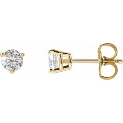 14K Yellow Gold 1/2 CTW Lab-Grown Diamond Earrings