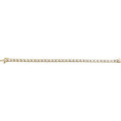 14K Yellow Gold 10 CTW Lab-Grown Diamond Line 7 1/4" Bracelet