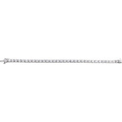 14K White Gold 10 CTW Lab-Grown Diamond Line 7 1/4" Bracelet