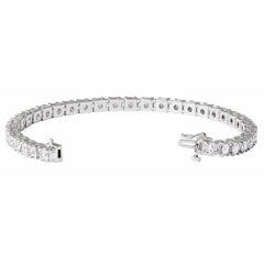 14K White Gold 7 CTW Lab-Grown Diamond Line 7 1/4" Bracelet