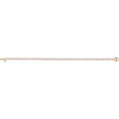 14K Rose Gold 6 CTW Lab-Grown Diamond Line 7" Bracelet