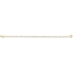 14K Yellow Gold 8 CTW Lab-Grown Diamond Line 7" Bracelet