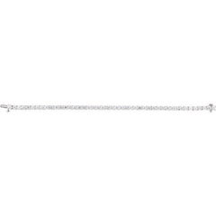 14K White Gold 9 CTW Lab-Grown Diamond Line 7" Bracelet