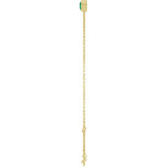 14K Yellow Gold Lab-Grown Emerald 6 1/2-7 1/2" Bracelet